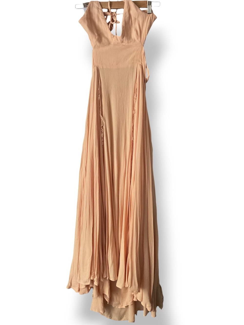 Free People Endless Summer Lille Maxi Dress Sz XS peach color - Picture 3 of 10